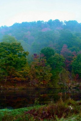 Fall Reflection in Watauga River