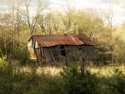 Old Leaning Barn