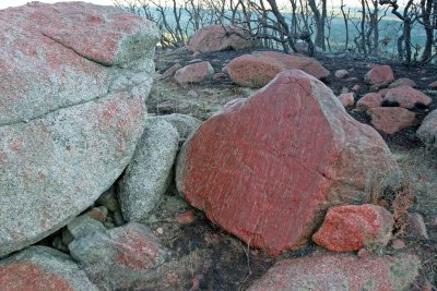 Retardant Spattered Boulders