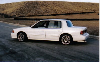 Pics of the car in 2001, lowered with17 Rage wheels.