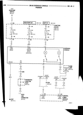 02 FSM - Overhead Console Wiring 8W-49-3