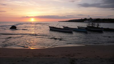 Fishing boats, Calabash Bay