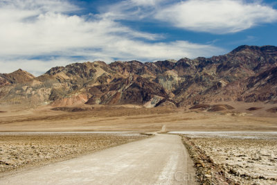 Road through Death Valley near Badwater