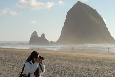 Kazuko at Cannon Beach