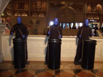 well known blue men