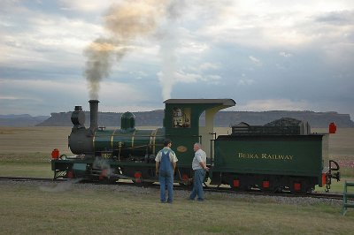 The second locomotive with Lesotho behind it.