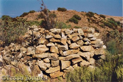 Corbelled hut (low entrance on the right)