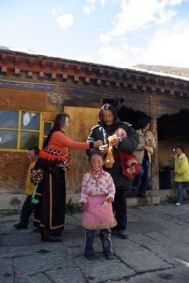Tibetan Family at Drepung Monastery