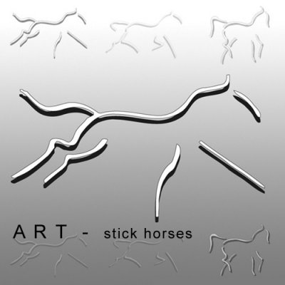 art stick horses