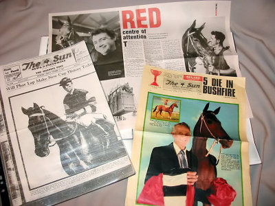 Phar Lap newspaper articles - misc