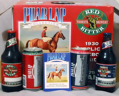 Phar Lap commemorative items released by Tooheys beer