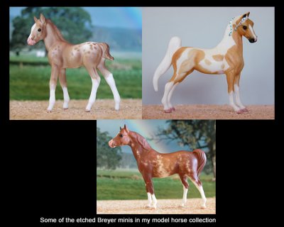 Breyer Stablemates CM etched by Bo Wrona