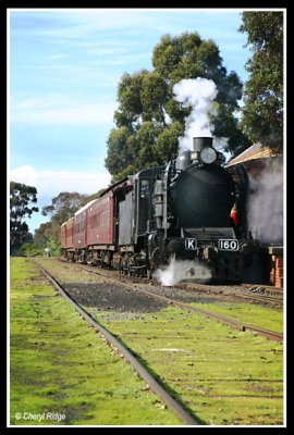 1207- k160 steam train at maldon railway station