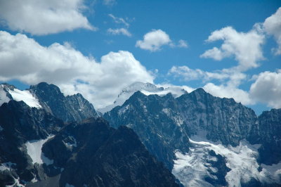 vue sur la Barre des Ecrins