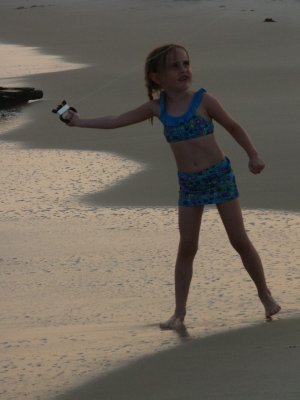flying a kite
