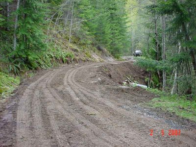 May 2, 2007  Washout fixed by Forest Service