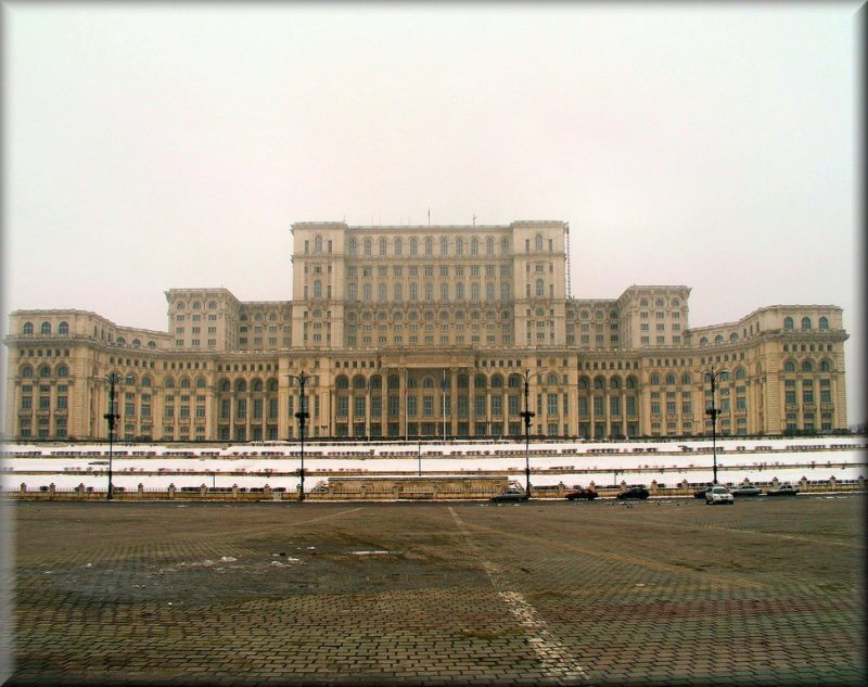 The Parliament Palace (The Peoples House - Ceausescus folly - the second largest building in the world)