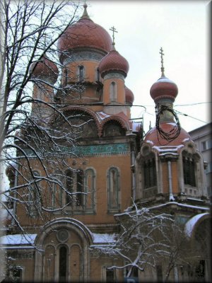 Bad Shot of Beautiful Orthodox Church Architecture (on a bad day...)