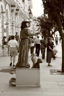 On the street in Madrid