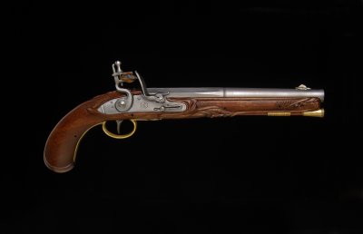 Flintllock with Hand Carved Stock