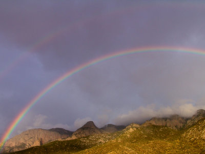 Rainbow on Sandia Mountain, Albuquerque