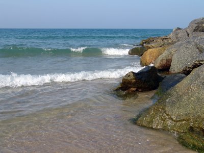 Rocks on Melbourne Beach Florida