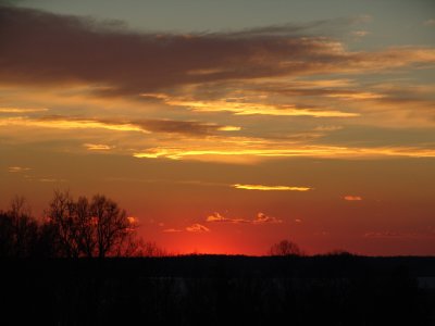 Sunset over Calvert County Maryland