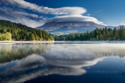 Connection - Lenticular formation over Mount Shasta