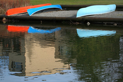 canoe reflection