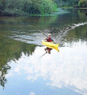 canoe on lake