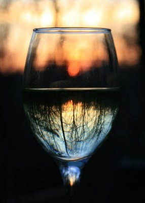 Wineglass at Sunset