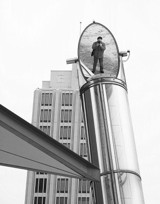 Self portrait in Berlin, Potsdamer Platz