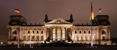 Reichstag at night