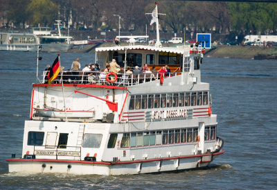 Tourist ship on the Rhine