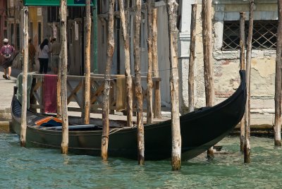Gondola, moored