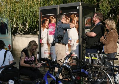 jw kisses a phone box!!