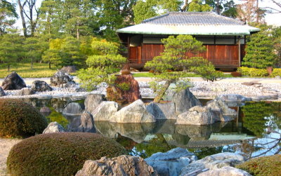 zen gardens at the shogun's palace