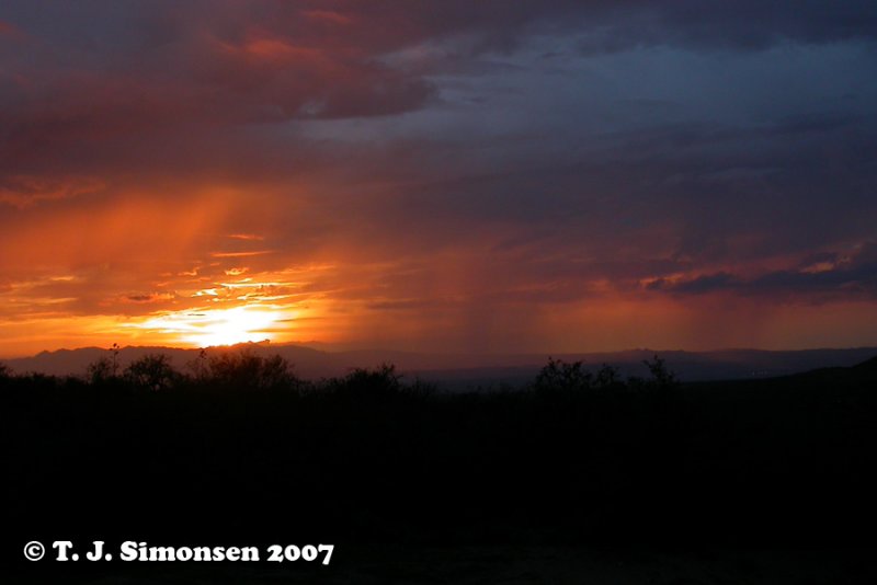 Sunset in the desert - 4