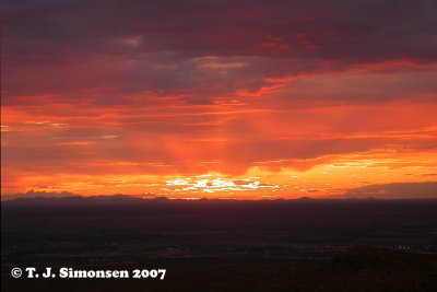 Sunset over El Paso - 2
