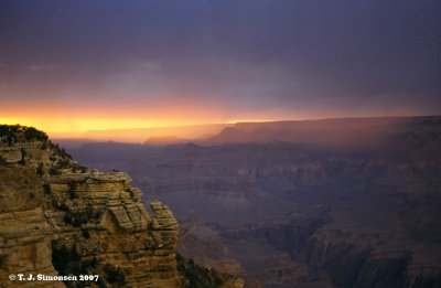 Sunset at Grand Canyon - 1