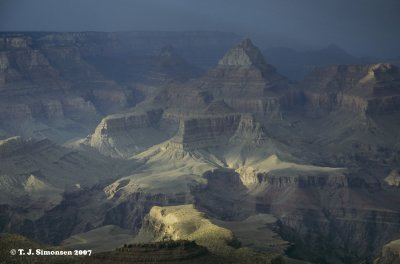 Glumy weather at Grand Canyon