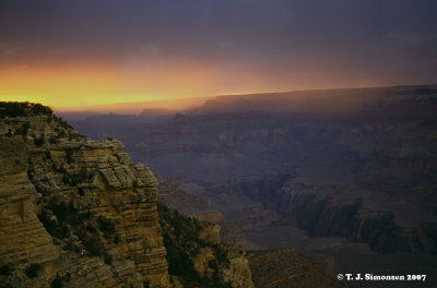 Sunset at Grand Canyon - 3