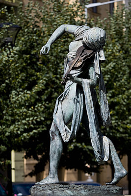 Statues and fountain at Semovazne Namesti