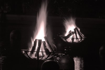 waterfire baskets-bw.tif