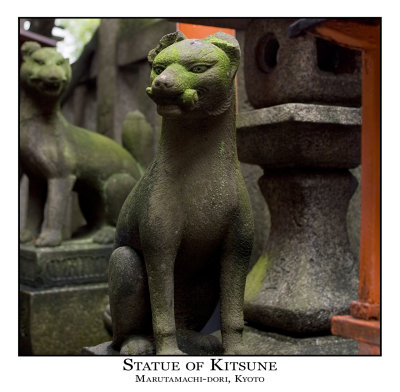 Statue of Kitsune, Kyoto