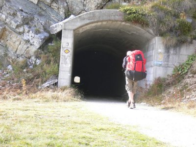 Owen hiking from Les Ruinettes to Croix de Coeur