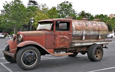 Old Gilmore gasoline truck