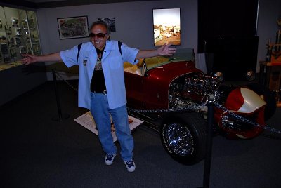 George Barris with one of his creations