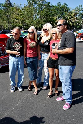 George Barris (on left) and entourage