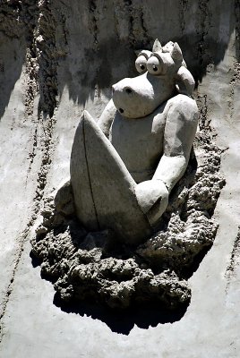Cowabunga sand sculpture